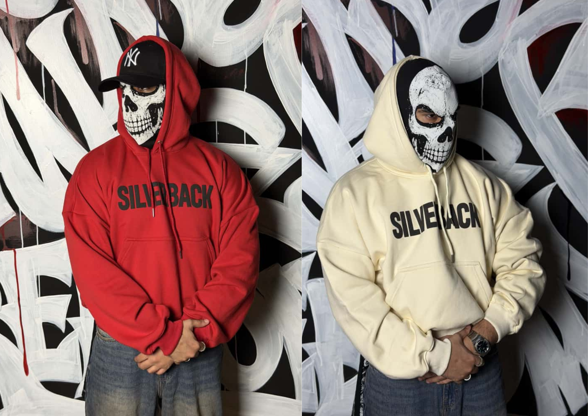 Silverback Crew Red Or Beige Hoodie
