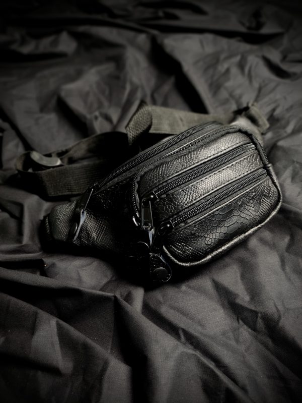 Black Python Fanny Pack - Image 2