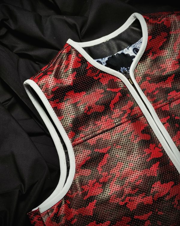 Blood red camo euro cut - Image 2