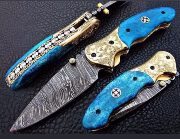 Blue knife