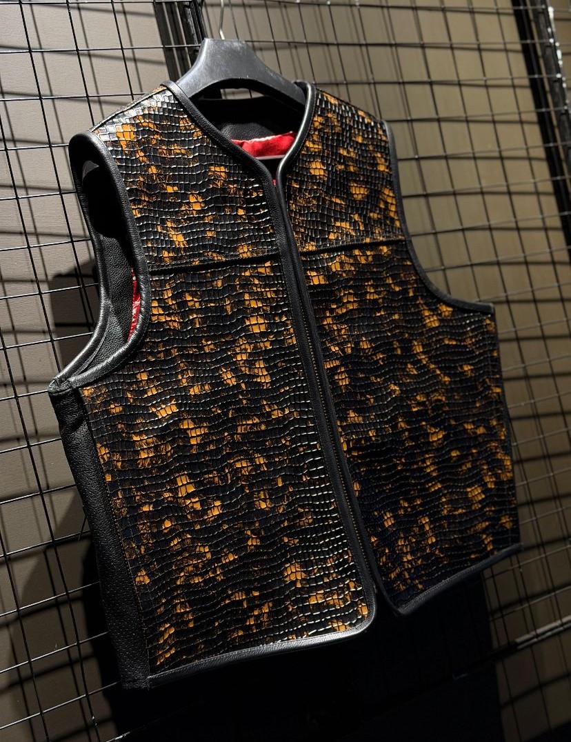 Silverback Cuts Gabon Viper Leather Vest