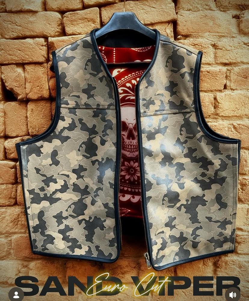 Sand Viper™ Handmade Cowhide Leather Vest