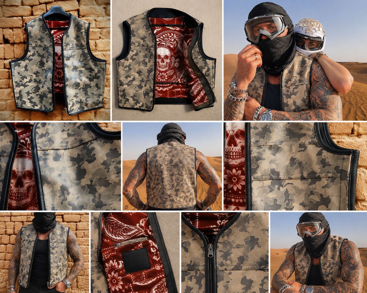Sand Viper™ Handmade Cowhide Leather Vest - Image 2